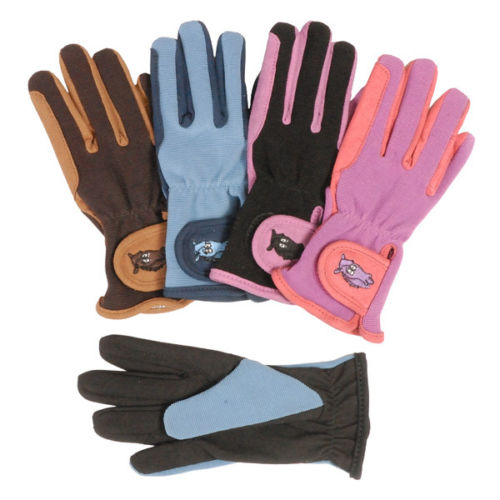 children kids horse riding horse gloves synthetic