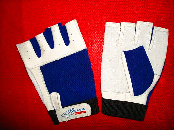 half finger sailing sheepskin gloves