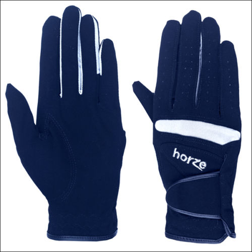 leather lycra horse riding gloves